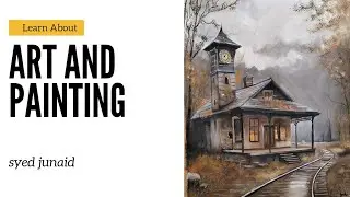 How to Paint a Moody Railway Station part 5 #art #draw #painting #tutorial