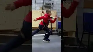 Skating Treadmill  #hockeytraining