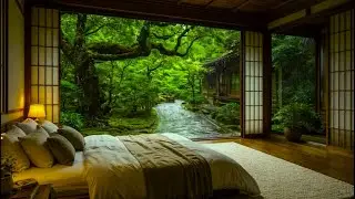 Realistic Rain Sounds for Deep Sleep  Japanese Bedroom View🌧️Rain Sounds for Studying   3 HOURS