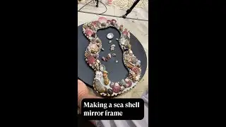 Creating Shell Art - Seashell mirror frame