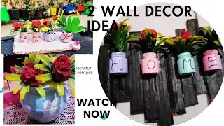 Amazing wall decor /garden DIY projects ideas🤔रंगों की खाली शीशी से खूबसूरत diy #bestoutofwaste 
