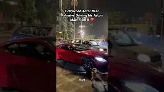 Bollywood Actor Veer Pahariya Driving his Aston Martin DB11 #veer #pahariya #skyforce #astonmartin