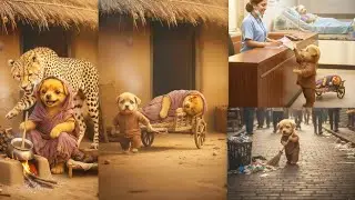 Cheetah Attacks Mother Dog | Baby Puppy&rsquo;s Emotional Struggle to Save Mom @Friendtuffy 