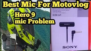Best mic For Motovlog | Gopro Hero 9 Mic Problem Solved | Sony ECM-LV 1