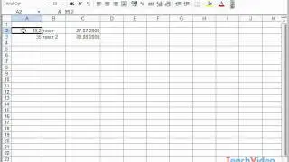 Ввод данных в ячейку в Microsoft Excel 2003 (36/49)