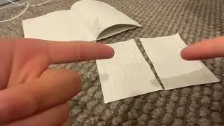 How to tear a page out of a book/ notebook and how to rip paper like a pro