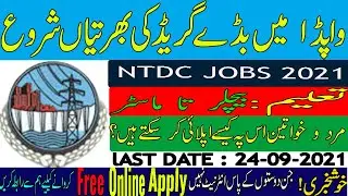 NTDC National Transmission and Dispatch Company Jobs // WAPDA New jobs in September // New NTDC JOBS