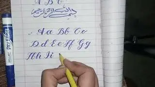 Capital and small latters with marker on paper A to M#calligraphylattering#trending#nameart#