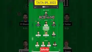 RCB vs MI dream11 prediction,rcb vs mi today's match prediction, rcb vs mi, Bengaluru vs Mumbai🏏🔥