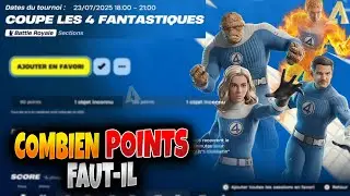 Combien de POINT Faut il Coupe 4 Fantastiques Skin GRATUIT Fortnite