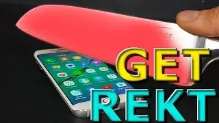EXPERIMENT! GLOWING 1000 DEGREES HOT KNIFE VS GALAXY EDGE6! (Reacted To)