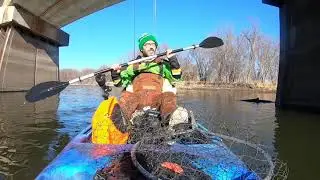 Catching small walleyes out of my kayak Vibe Seaghost 110