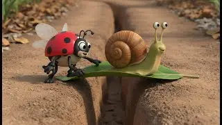 The Clumsy Lucky Ladybug 🐞 | Hilarious Silent Cartoon for Kids (3D Animation)
