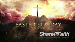Easter Background: Death Where is Your Sting Easter Welcome Video Loop