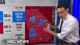 Steve Kornacki shows how two counties could swing the election