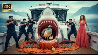 Heroic Rescue Team Saves Mother Peacock from a Giant Shark in a Breathless Rescue 🦚🦈