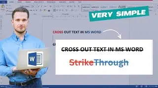 How to Strikethrough Text in Microsoft Word | line from middle of the text in Microsoft Word