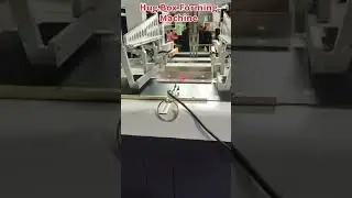 rigid box hug box forming machine with robot arm connect with automatic and semi automatic conveyor