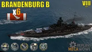 Brandenburg B 6 Kills & 175k Damage | World of Warships Gameplay