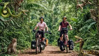 Hilflos im Dschungel 🌴🇹🇭☀️ mit dem Fahrrad von Chumphon nach Ranong, Hitze + Dehydrierung 🥵 @สอนหมด 