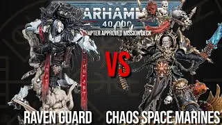 Raven Guard Vs Chaos Space Marines - Warhammer 40k 10th Edition