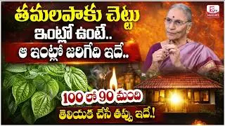 Anantha Lakshmi : తమలపాకు చెట్టు మీ ఇంట్లో ఉంటే ఏమౌతుందో తెలుసా? | Tamalapaku Plant | SumanTV Jaya