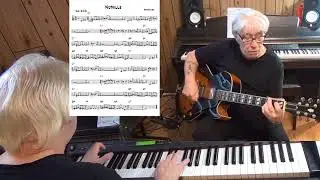 Nutville - Jazz guitar & piano cover ( Horace Silver )
