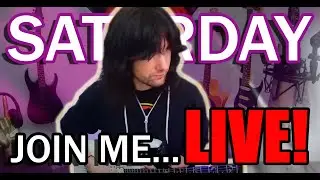It's Saturday Night... and WE'RE GOING LIVE!  Check your clocks and ALL ABOARD!🤘🎸