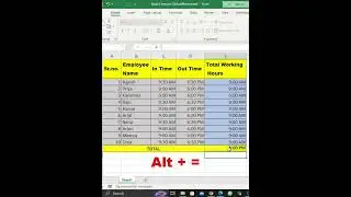 1 % Excel User Know How to Calculate Time In Excel | #Shorts | Advance Excel Tips & Tricks  #2023