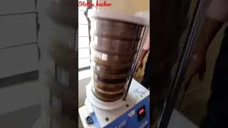 Mechanical Sieve Shaker | partical size distribution of soil sample | #short  #civilengineering