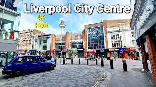 4K Walking Tour Liverpool City Centre, Mathew Street To Lime Street