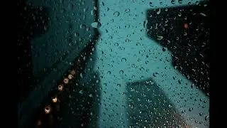[ASMR][Binaural] Relaxing rain and thunder at night for studying/working/sleeping