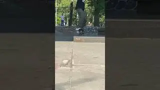 How to Ollie manual on a flat manual pad #skateboarding #skatepark #thrashermagazine