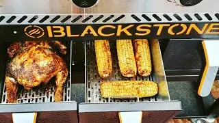 Blackstone Air Fryer & Griddle Combo Whole Chicken & Corn on the Cob AirFryer