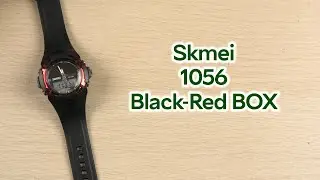 Розпаковка Skmei 1056 Black-Red BOX