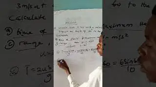 Projectile Motion Problems Solved Step by Step | Time of Flight, Range & Maximum Height Explained