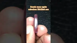Scenic moss agate cabochon 25x23x6 #stoneagate #mossagate #cabochons #gemstone #beautiful #natural
