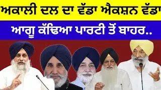 Akali Dal ਦਾ ਵੱਡਾ ਐਕਸ਼ਨ ਵੱਡਾ ਆਗੂ ਕੱਢਿਆ ਪਾਰਟੀ ਤੋਂ ਬਾਹਰ.. #akalidal #latestnews #sukhbirbadal 