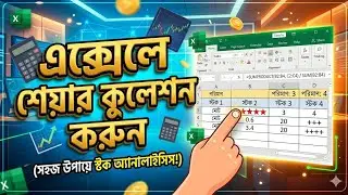How to Calculate share in Excel l How to Calculate market share in Excel l Share percentage in Excel