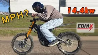 EBMX 72v Surron X...ESC max 14.4kw -TOP SPEED? #ebmx