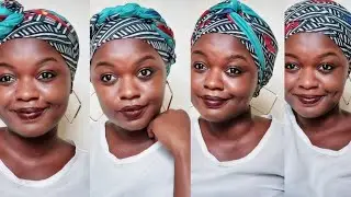 1 SCARF / 4 QUICK & EASY HEADWRAPS / TURBAN STYLES / TWA FRIENDLY