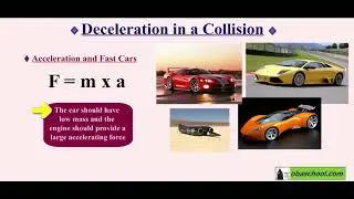 Car stopping distance Ex 05 (deceleration in a collision ) - A Level