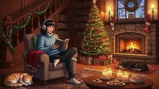 Christmas Jazz Instrumental & Fireplace Sounds🎄Jazz Music in Cozy Christmas Ambience to Work, Study