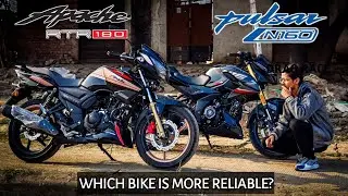 TVS Apache 180 2v Vs Bajaj Pulsar N160 | Detailed Comparison | Full Review
