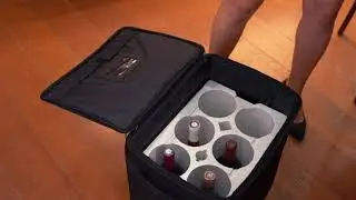 The Wine Check Elite luggage for 6 or 12 bottles