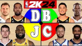 MJ看了都搖頭！我按姓氏首字母隨機抽取球員組隊，結果會是如何？NBA2K24-MYNBA【粵語中字】