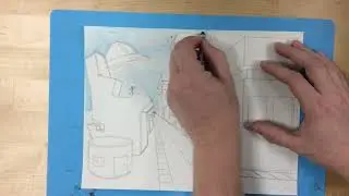 1 point perspective   cityscape 1