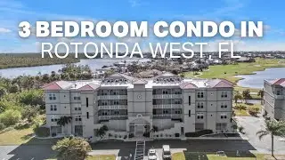 RARE 3 Bed, 2 Bath, Third-Floor Condo with WATER & GOLF COURSE VIEWS in Rotonda West, Florida 🌴