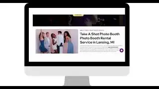 Creative Partner Website Design Project : Take A Shot PhotoBooth in Lansing, MI