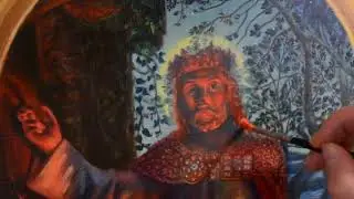 Light of the world | how to paint with oil glazings